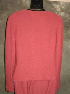 St John EVENING knit jacket skirt suit size 4 6 8  