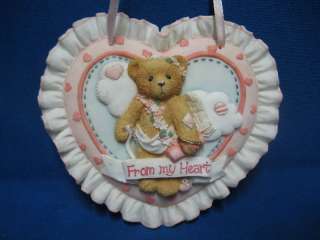 Cherished Teddies From My Heart 104116 Plaque Hanging  