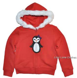   Winter Penguin Velour Hoodie Dress Black Purple Red U Pick NWT  