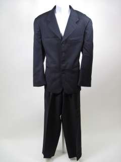 COLLEZIONI LUOMO Blue Wool Pinstripe Blazer Suit Sz 34  