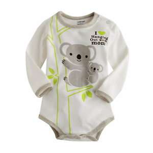 NWT Newborn & Babys Cute Bodysuit  I ♡ MOM Koala   