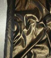 LAME FABRIC PLAIN BRONZE BY THE YARD  
