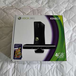 Microsoft Xbox 360 Kinect Adventures Bundle 4GB Black Console NTSC NIB 