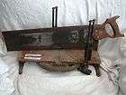 Antique 1900 Primitive tools Stanley model 50 1/2 Miter Saw and Miter 