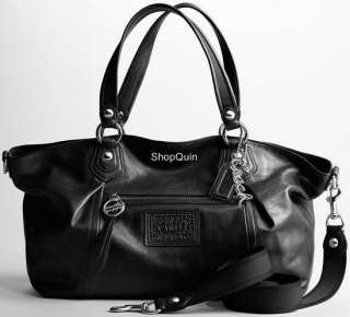 COACH Poppy Leather Large Rocker Handbag Satchel   Extra Light bag 
