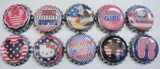 100 1 inch linerless Bottle Caps for Craft, Necklaces, Earings, Hair 