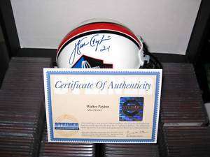 WALTER PAYTON STEINER WPF autographed signed HOF helmet  