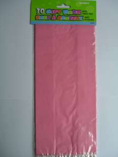 CELLOPHANE PARTY (Loot) BAGS   Solid Colours & Patterns/Themes {fixed 