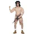  Lizenz Rambokostüm Original John Rambo Kostüm mit Muskeln 