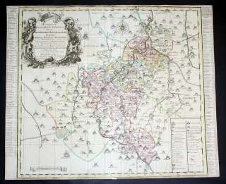 ca. 1740   Chemnitz Penig Rochsburg Kupferstich Schenk  