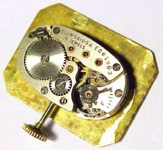 Elgin ~ Vintage / Antique Mens Wristwatch AS IS; 15 Jewels; CLEAN EXC 