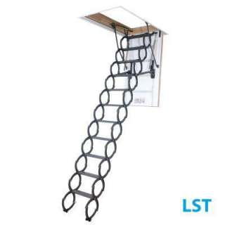 22.5 in. x 31 in. x 9 ft. 6 in. Insulated Steel Scissor Attic Ladder 