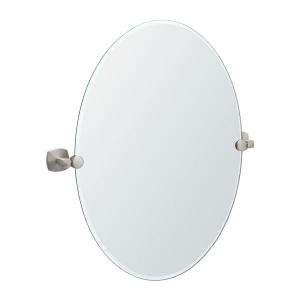 Gatco Jewel 21.75 in. Oval Mirror in Satin Nickel 4159 at The Home 