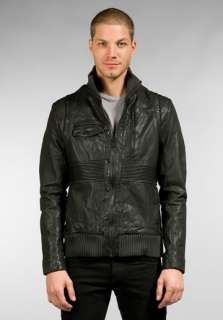 ORTHODOX Jezreel Leather Jacket in Dark Pewter  