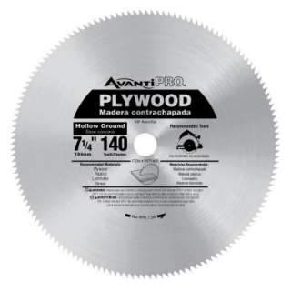 Avanti Pro 7 1/4 in. x 140 Tooth Plywood Circular Saw Blade P07140R at 