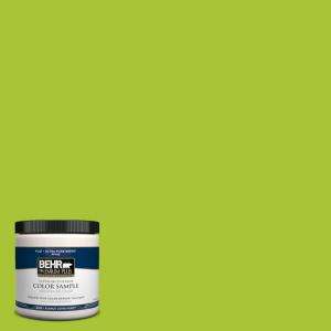 BEHR Premium Plus 8 oz. Crisp Green Interior/Exterior Paint Tester 