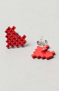   Heart Earring in Red  Karmaloop   Global Concrete Culture