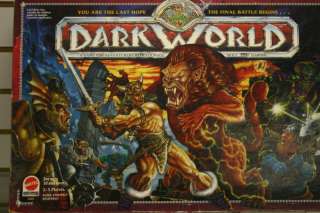 1992 DARK WORLD FANTASY BOARD GAME AGES 10+ 2 5 PLAYER  