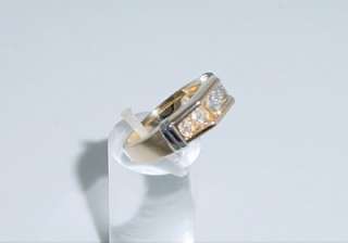 14KT YELLOW GOLD MENS DIAMOND RING ~ 1.50CT. T.W.  