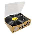 33 45 78 RPM Speed Vinyl LP Record Player Turntable With Speakers and 