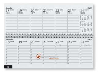 Glocken Querkalender 2012 1Wo.2Seiten 29,7x10 50 72321  