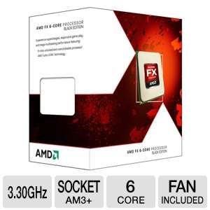 AMD FD6100WMGUSBX FX 6100 Processor   Six Core, 8MB L3 Cache, 6MB L2 