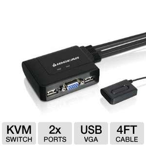 Iogear GCS22U 2 Port USB KVM Switch 