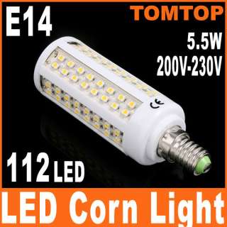   200V 230V 112 LED Light SMD 3528 Corn Bulb Energy Saving Lamp  