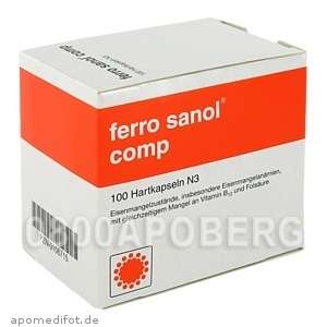 Ferro Sanol Comp 100 Kapseln Eisen Folsäure Schwanger  