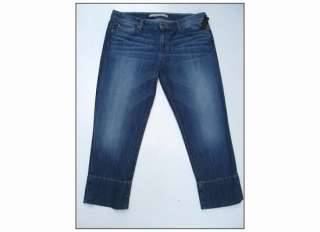NEW Joes Jeans Socialite Rolled Kicker Medium Wash Denim Capri Jean w 