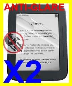 2X Anti glare Screen Protector for B&N Nook Touch 2  