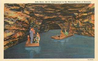 KY MAMMOTH CAVE ECHO RIVER BOAT RIDE VERY EARLY T84047  