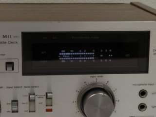   M11 MK2 Cassette Deck  TESTED WORKING  Dual VUs R/L Input Level/Dolby
