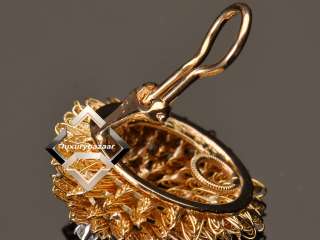 Hammerman Bros. Vintage Yellow Gold Brooch Earring Set  