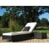 Exklusiver Lounger Luxury maron bicolor  Garten