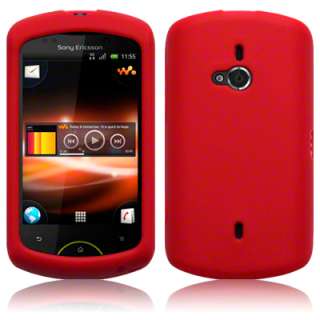 SILICONE SKIN / CASE FOR SONY ERICSSON LIVE WITH WALKMAN (WT19i)   RED 