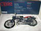 10 Ebbro Honda CB92 1959 Motocycle Blue / Red 10022