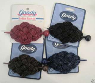 Goody Large Weave and Wood Barrette 041457732885  
