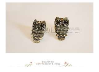 Creative Hot Korean style Retro Silver Owl Ring R 087  