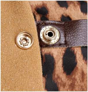 New Womens Tote Bag Vintage Leopard bag Pu ladys Shoulder bag #342 