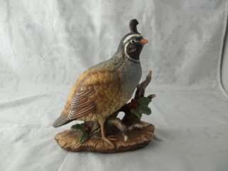 Homco Masterpiece Porcelain Quail Bird Figurine Vintage 1981  