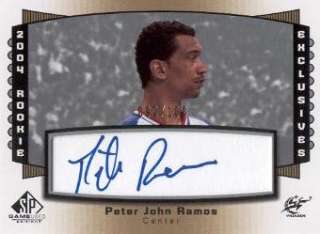 2004 05 SP Game Used Rookie Excl Auto Peter John Ramos  