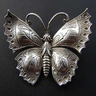 Vintage Sterling Silver Guglielmo Cini Butterfly Pin Brooch  