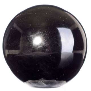 75mm Natural Black Obsidian Sphere, Ball Carving #8879  