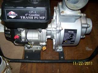 NEW Tahoe Trash Pump GP 4 , 9HP 427 GPM with kit  