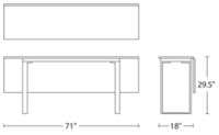 Lance Console Extension Table Modern Design Within Reach DWR  