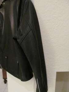 HARLEY DAVIDSON ~ Size 48 XL ~ Mens Black Leather Motorcycle Jacket 