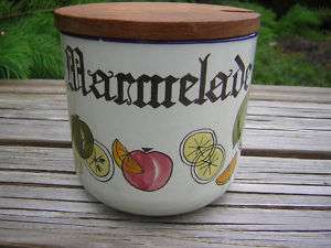 Knarstrup Denmark Vintage Marmalade Pot Jam Jar Danish  