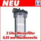 Liter Maschenweite 0,02mm, max 3000l/h, 1 Zoll IG