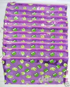 Wholesale Lot of 10 Frog Zipper Pencil Pounches  